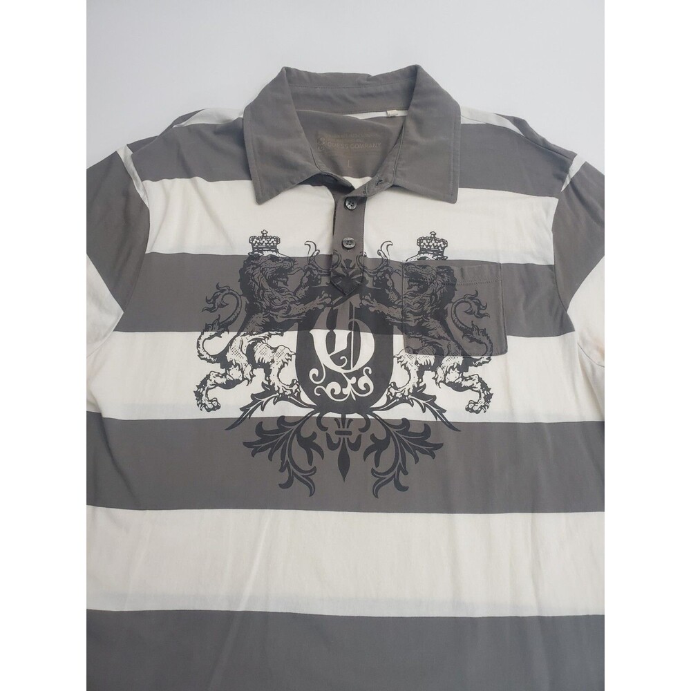 Guess Men's Short Sleeve Polo Shirt, Large